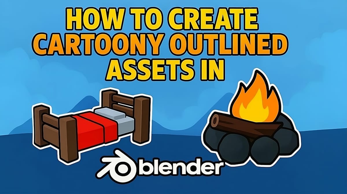 Create Cartoony Outlined Assets in Blender!