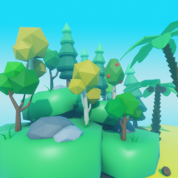 Low Poly Tree 3D Asset Pack